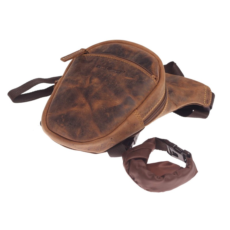 Greenburry Vintage Biker Legbag 1585 Belt Bag, Baun, money belt
