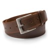 Hide & Drink, Men's Two Row Stitch Leather Belt Handmade