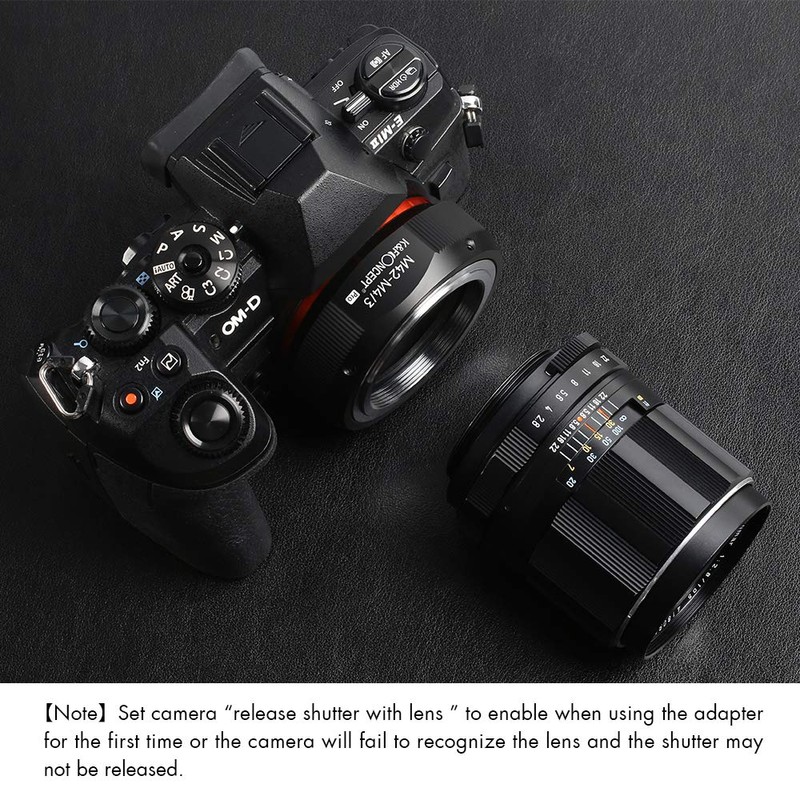 K&F Concept M10125 M42-M4/3 High Precision Adapter Ring Lens Adapter