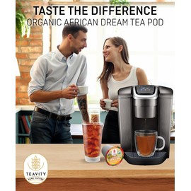 Organic Rooibos Tea Pods with Vanilla & Orange - Naturally Decaf Tea - African Dream by Teavity (36 Tea Pods)