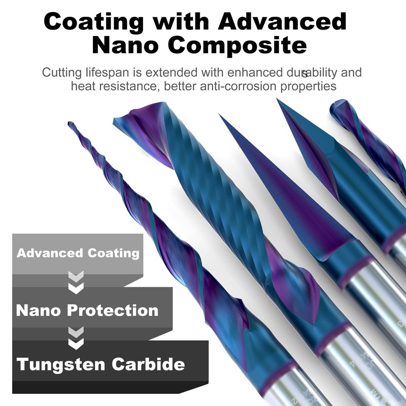 XDENGP 60 Degree V Groove Router Bit, Carbide CNC Chamfer