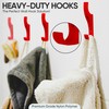 TOUGHOOK Unbreakable Plastic Safety Coat Hooks 10 Pack (Red)