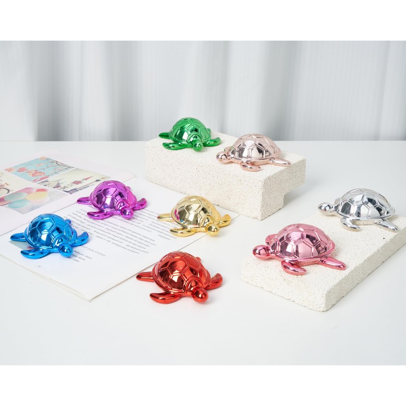 Artconal Red Turtle Statue Small Knick Knacks for Home Office