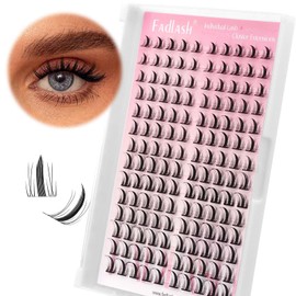 FADLASH Individual Cluster Lashes Extensions 10-16MM Individual Eyelashes Lashes Individual for Beginners Lashes Individual Cluster Home DIY False Eyelashes (XYT)