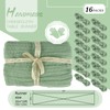 16 Packs Sage Green Cheesecloth Table Runner,10Ft x 35" Sage