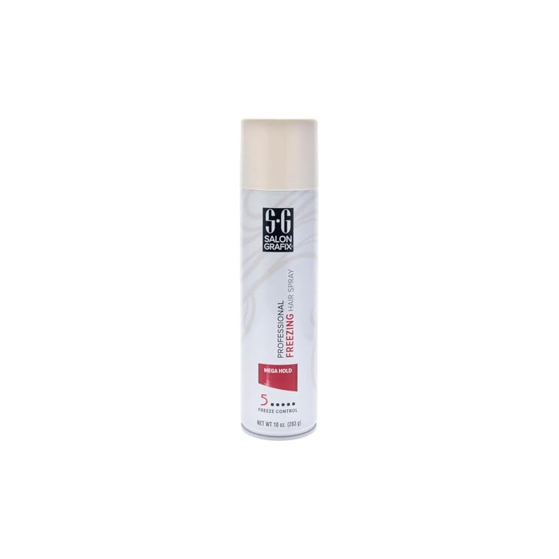 Salon Grafix Mega Hold Professional Freezing Hair Spray, 10 Ounces