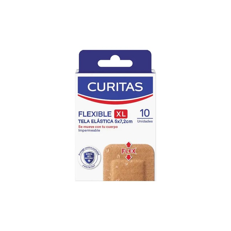 Curitas Venditas Adhesivas Flexible XL 10 piezas