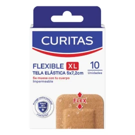 Curitas Venditas Adhesivas Flexible XL 10 piezas