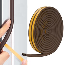 Gap Tape, Soundproofing, Total Length 22.6 ft (6 m), Door Sliding Door, Sound Prevention, Draft Prevention, Window Gap Pad, Seal Tape, D Type, Improves Air Conditioner Efficiency, Prevents Dust Gap