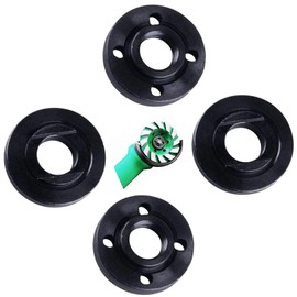 (2+2pk) 193465-4 Inner Outer Angle Grinder Flange Nut Replacement Parts For Dewalt Ryobi Makita Black & Decker 224399-1 224568-4 Metal Lock Nut Kit
