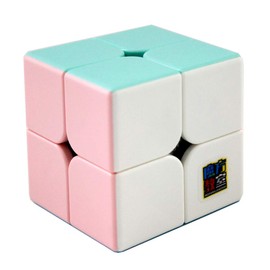 OJIN MoYu MoFang JiaoShi Meilong Series Cube MFJS Meilong Cube Bright Pink Stickerless Bundle 2x2 3x3 4x4 5x5 Cube Forsted Surface Puzzles Cube Set With Four Cube Tripods