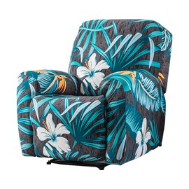 LYIYEYAN Recliner Chair Cover, Anti Scratch Lazy Boy Recliner Cover, Stretching Printed Sofa Slipcovers with Pockets, Elastic Bottom Couch Cover Slipcover for Protection, Machine Washable (Style 5)