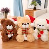 yayafunfun 1Pc Christmas Teddy Bear Doll Plush Toy Christmas Soft