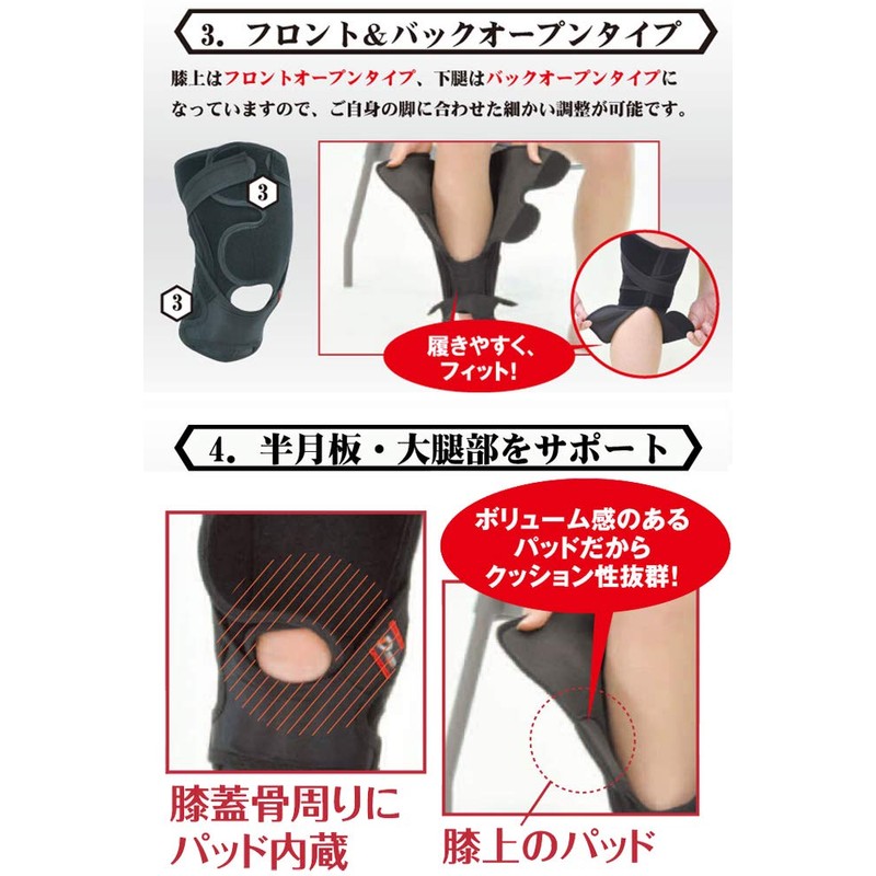 Bonbone Knee Support M.ACLest (Macrest) Black, Right M