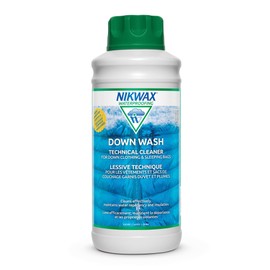 Nikwax Down Wash, 1L, Detergent for down jackets and sleeping bags, outdoor apparel, clean, care, protect