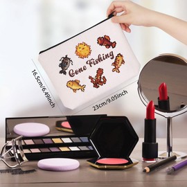 Gone Fishing Makeup Bag Video Game Inspired Gift Valley Board Game Gift for Game Lover (Gone Fishing Bag EU)