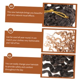 BIUDECO Elegant Crochet Braids Hair 14'' Water Wave Hair Extensions Easy Installation