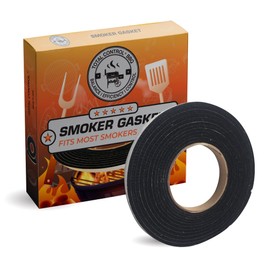 Total Control 1/2 x 1/8 Black Hi Temp BBQ smoker Gasket Self Stick15 ft LavaLock