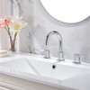 Phiestina Widespread Bathroom Sink Faucet, 3 Hole 8 Inch Chrome