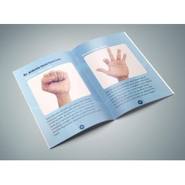 Guantes de compresión para artritis con dedos completos desarrollados por médicos (gris) y manual escrito para médicos, para artritis, enfermedad de Raynauds y túnel carpiano (un par) (pequeño)