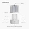 mooas Rotating Projector Melody Nightlight (White), 360° Rotating Nightlight, Wonderland