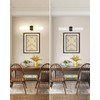 Battery Operated Wall Sconce Set of Two, Modern Rechargeable Wall