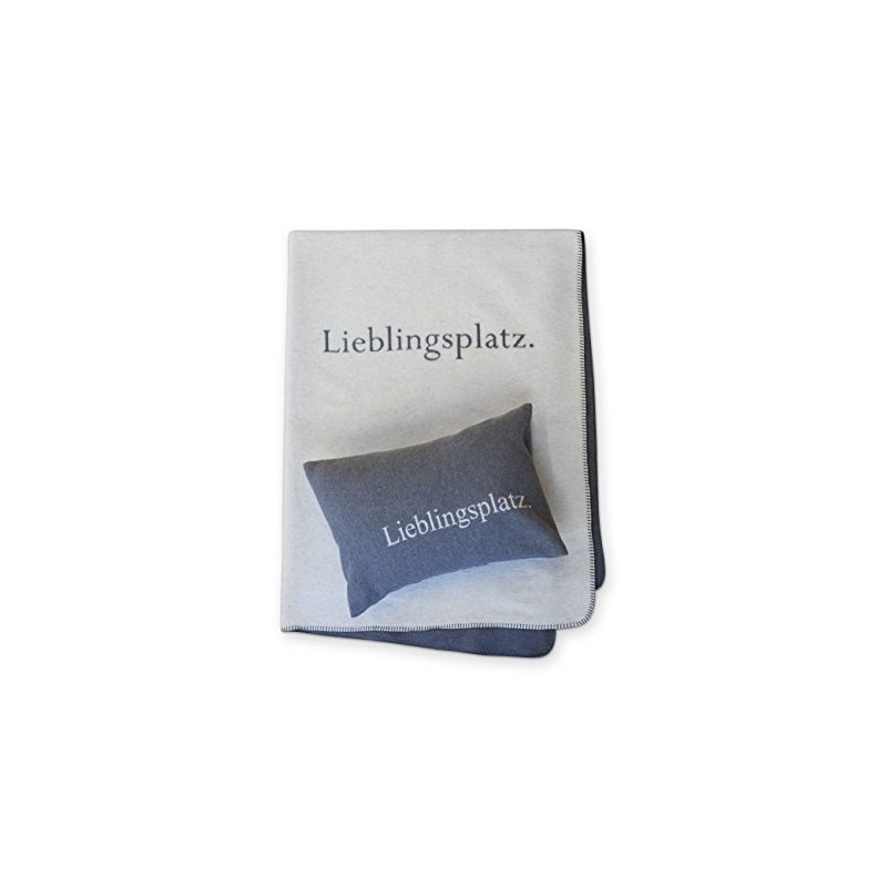 Kissenhülle ""Lieblingsplatz"" rauch 40/60cm