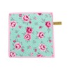 FEILER Handkerchief Towel, 9.8 inches (25 cm), Monpuchi Green/Candy Pink,