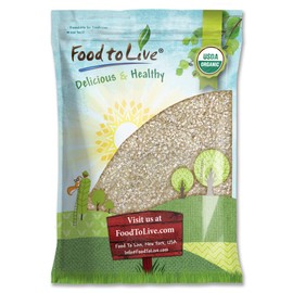 Food to Live Organic White Quinoa Flakes, 7 Pounds – Non-GMO Pressed Quinoa Seeds, Vegan, Kosher, Bulk, High in Protein, Riboflavin, and Phosphorus. For Cooking, Baking, Oatmeal, Breakfast Cereals