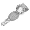 Flower Shape Dial Women Watch Wide Mesh Belt Quartz Elegant