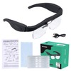 YOCTOSUN Magnifying Glasses with Light, Headband Magnifier with 3 LED