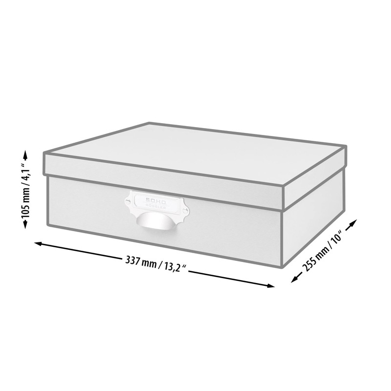 S.O.H.O. 1343452620 A4 Kraft Storage Box with Index Holder