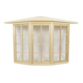Melody Jane Dolls House Bay Window 24 Pane Oriel Georgian 1:12 Wooden Building Components