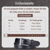 WHIPPY Men's Leather Belt Classic Denim Belt for Men 38
