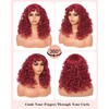 Looxey Curly Wig for Black Women Bouncy Fluffy Heat Resistant