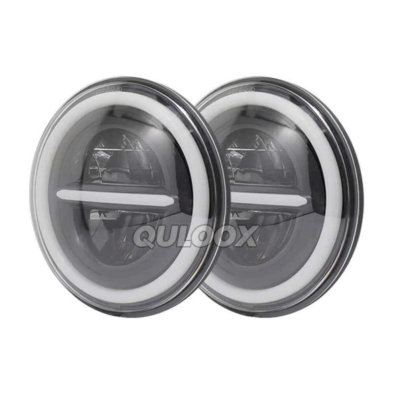 QULOOX For Ford Deluxe 1939-1951 7" INCH Round LED Headlights
