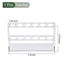 YOKIVE Acrylic Test Tube Stand Holder Perfect for 50ml Lab Test Tubes, Clear, 6 Sockets