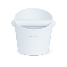 Coffee Knock Box for Coffee, ABS Coffee Grind Knock Box, Shock-Absorbent Durable Coffee Espresso Knock Box Dump Bin Grind Waste Removable Detachable Knock Bar and Non-Slip Base Colors (White)