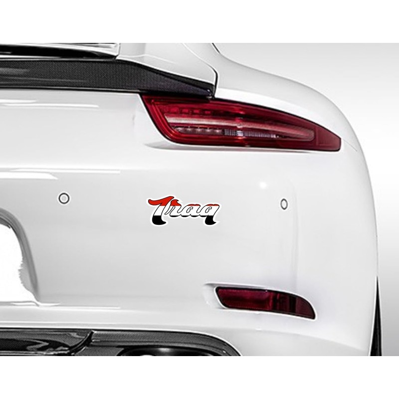 daged Iraq Metal Key Ring 3D Effect + Sticker -