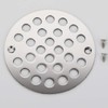 VOURUNA 4 Inch Screw-in Shower Strainer Drain Cover Replacement Floor