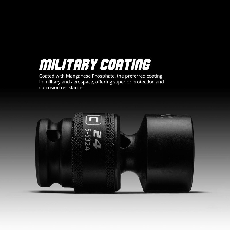 Capri Tools 9/16-Inch Universal Impact Socket, 3/8-Inch Drive, 6-Point, SAE