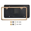 Silicone Back Guard Two Holes Slim License Plate Holder Rose