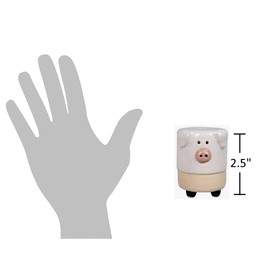 The Bridge Collection Ceramic Pig Salt and Pepper Shakers-Adorable Farmhouse Dining Decor