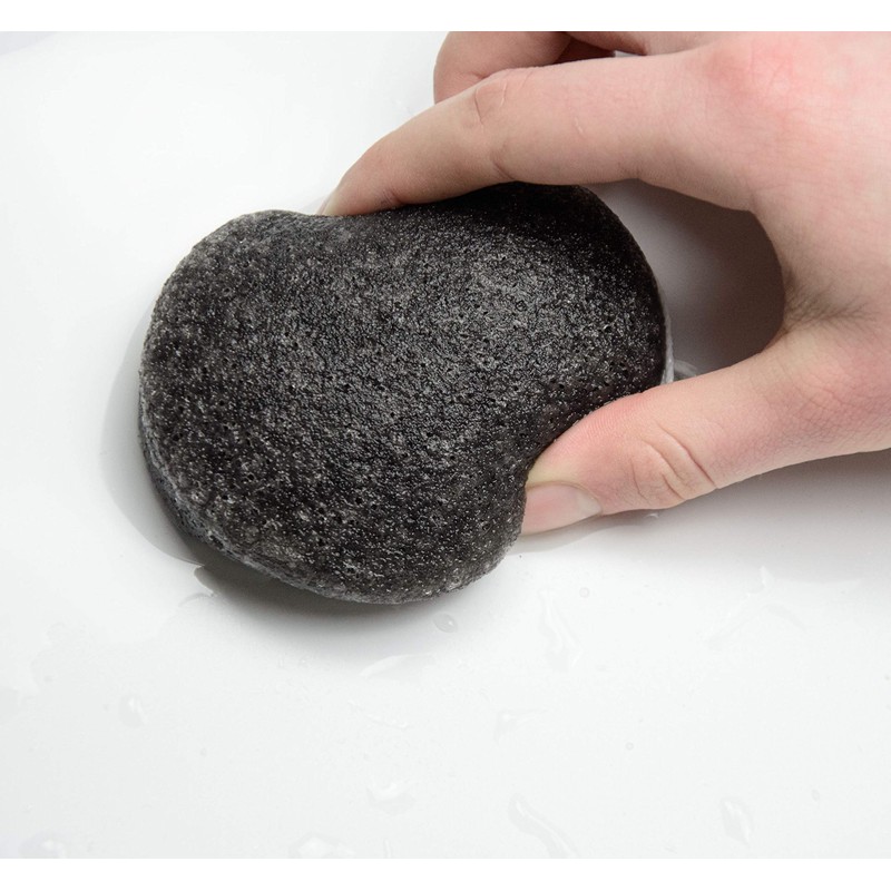 Konjac Sponge (Pack of 3), 100% Natural Face Exfoliating Cleansing