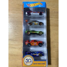 Hot Wheels 50th Anniversary HW 50th Track Stars 5-Pack Gift Set
