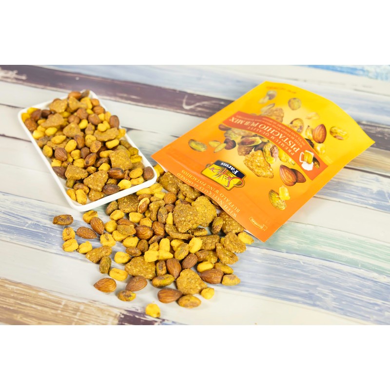 Setton Farms Pistachio Pub Mix 5 Oz. Bag. With Buffalo