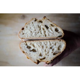 Unbranded 100 yr old sourdough starter from a bakery on the san francisco wharf @fresh