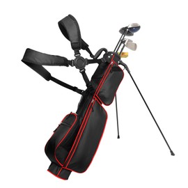 Golf Bag Lightweight Carry Bag, Dual Strap Golf Stand Bag with 6 Pockets, Lightweight Small Golf Bag for a Few Clubs and Rain Cover Hood