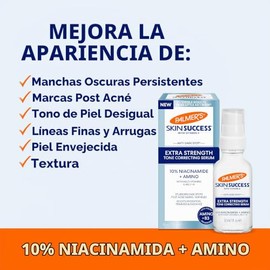 Palmer’s Skin Success Extra Strength Suero Corrector de Tono, Ayuda a Reducir Manchas Oscuras y Manchas de la Edad, Marcas Post-Acné, Apto para Todo T