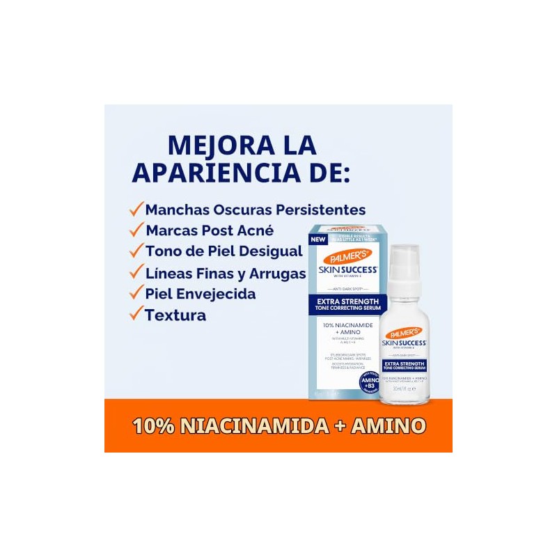 Palmer’s Skin Success Extra Strength Suero Corrector de Tono, Ayuda